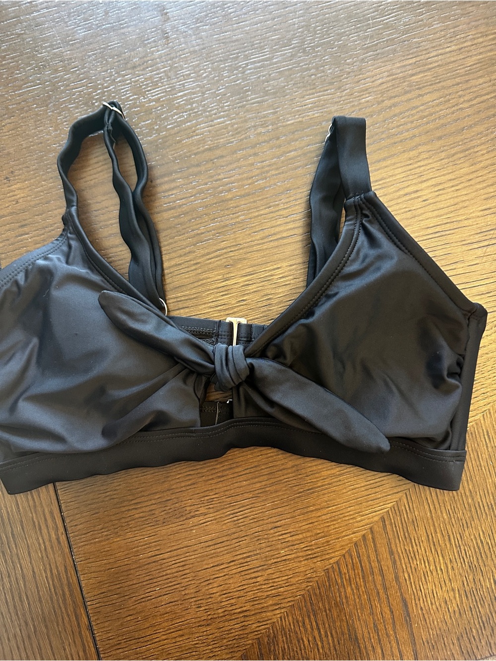 Heat tie front swim top size small